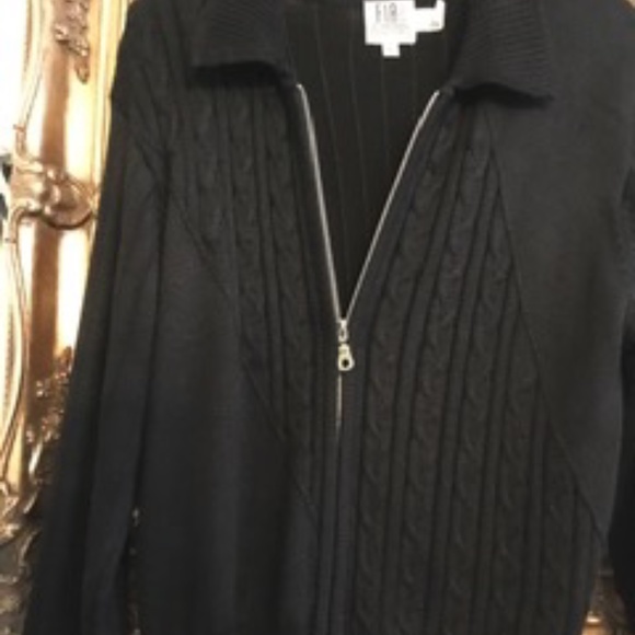 FIA ITALIA Black Hand Loomed Black Sweater - NWOT - Picture 3 of 5